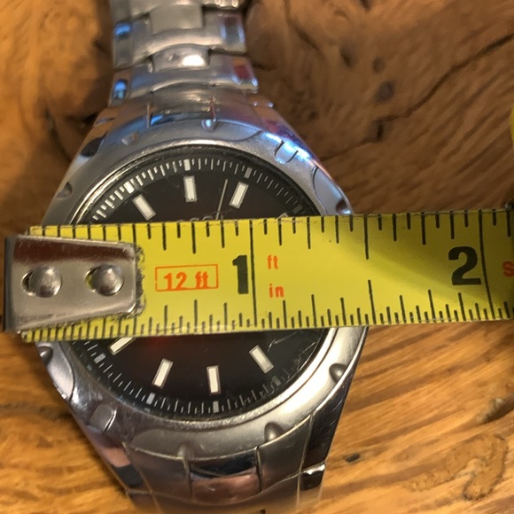 FOSSIL AM4056 RETRO DATE FUNCTION 100M STAINLESS MENS WATCH NEW BATTERY! - Picture 7 of 11